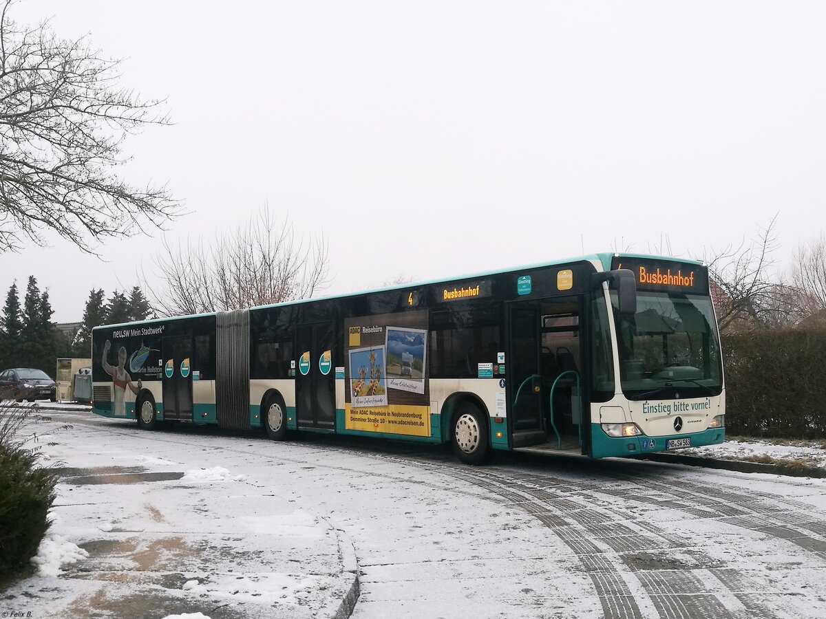 Mercedes Citaro II der Neubrandenburger Verkehrsbetriebe in Neubrandenburg.