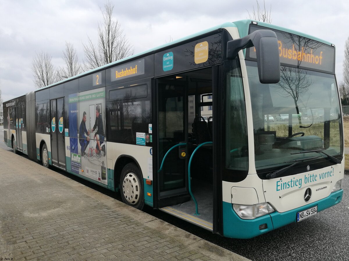 Mercedes Citaro II der Neubrandenburger Verkehrsbetriebe in Neubrandenburg.