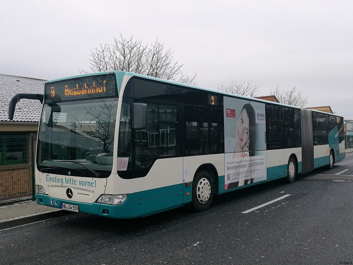 Mercedes Citaro II der Neubrandenburger Verkehrsbetriebe in Neubrandenburg.