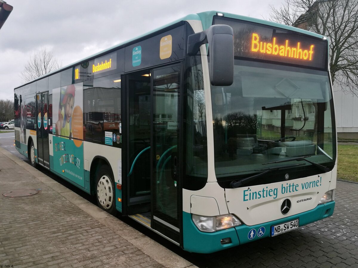 Mercedes Citaro II der Neubrandenburger Verkehrsbetriebe in Neubrandenburg.