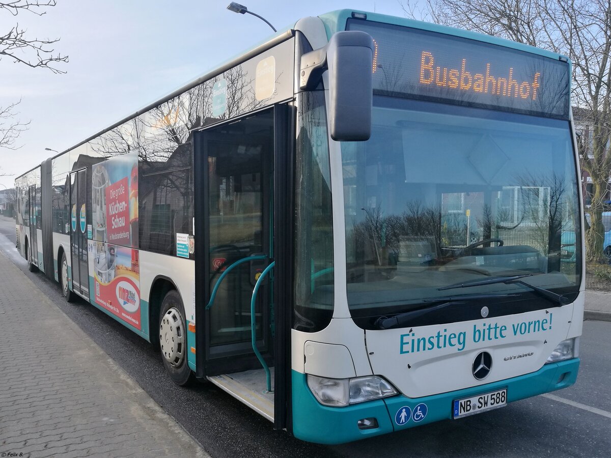 Mercedes Citaro II der Neubrandenburger Verkehrsbetriebe in Neubrandenburg.