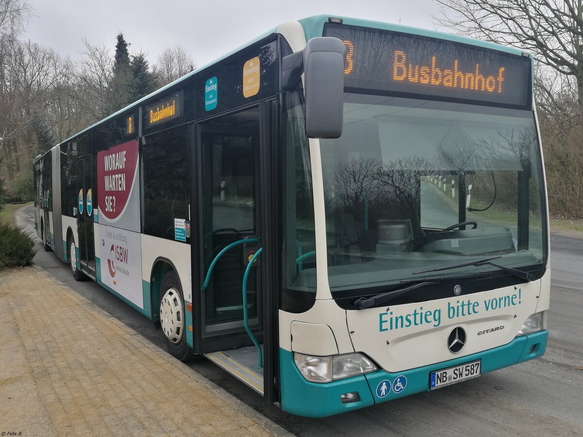 Mercedes Citaro II der Neubrandenburger Verkehrsbetriebe in Neubrandenburg.