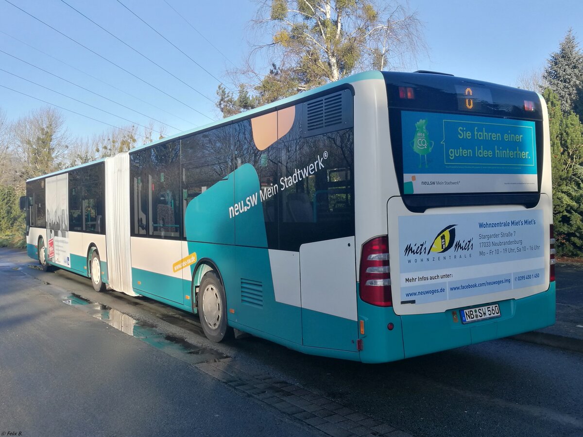 Mercedes Citaro II der Neubrandenburger Verkehrsbetriebe in Neubrandenburg.