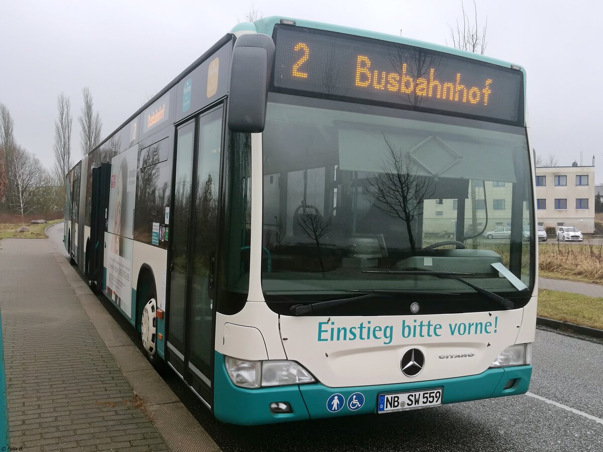 Mercedes Citaro II der Neubrandenburger Verkehrsbetriebe in Neubrandenburg.