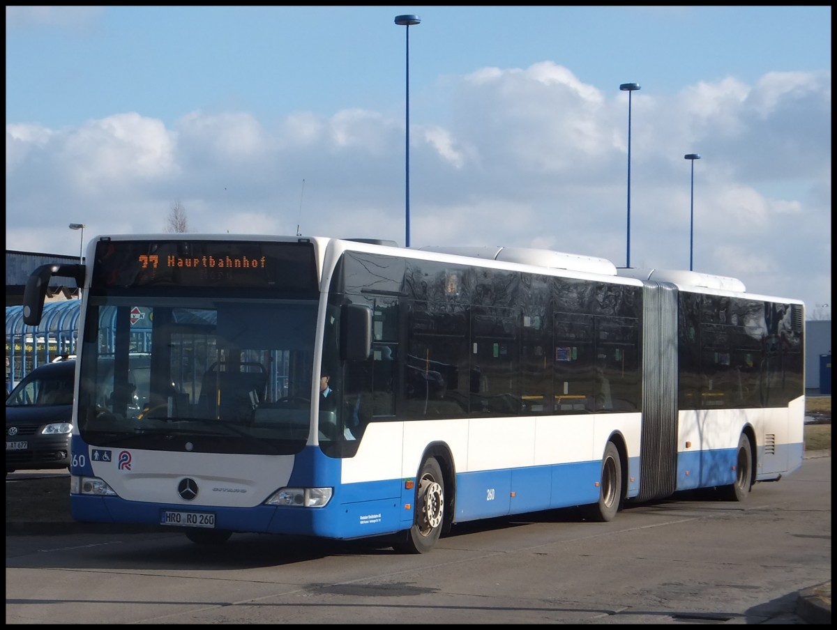 Mercedes Citaro II der Rostocker Straenbahn AG in Rostock.