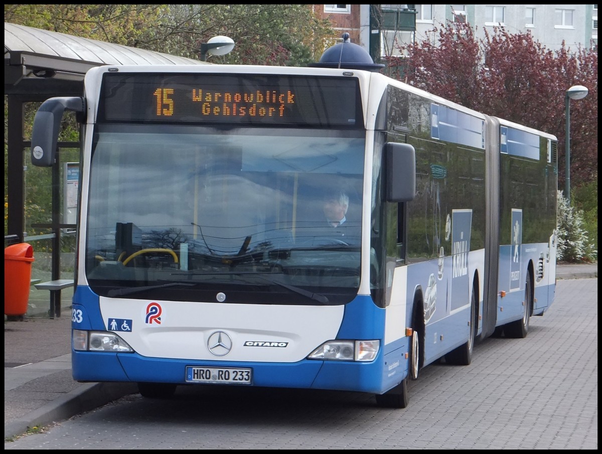 Mercedes Citaro II der Rostocker Straßenbahn AG in Rostock.