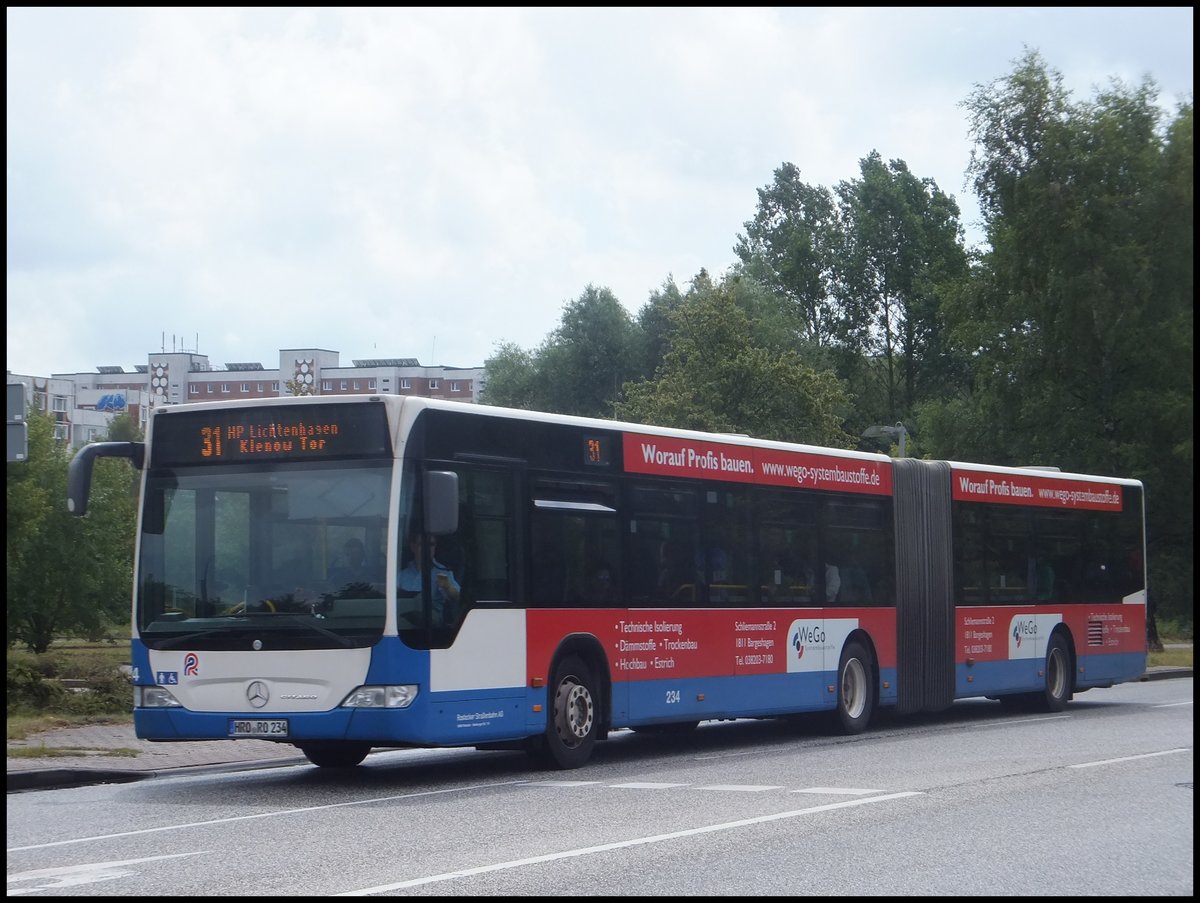 Mercedes Citaro II der Rostocker Straßenbahn AG in Rostock.