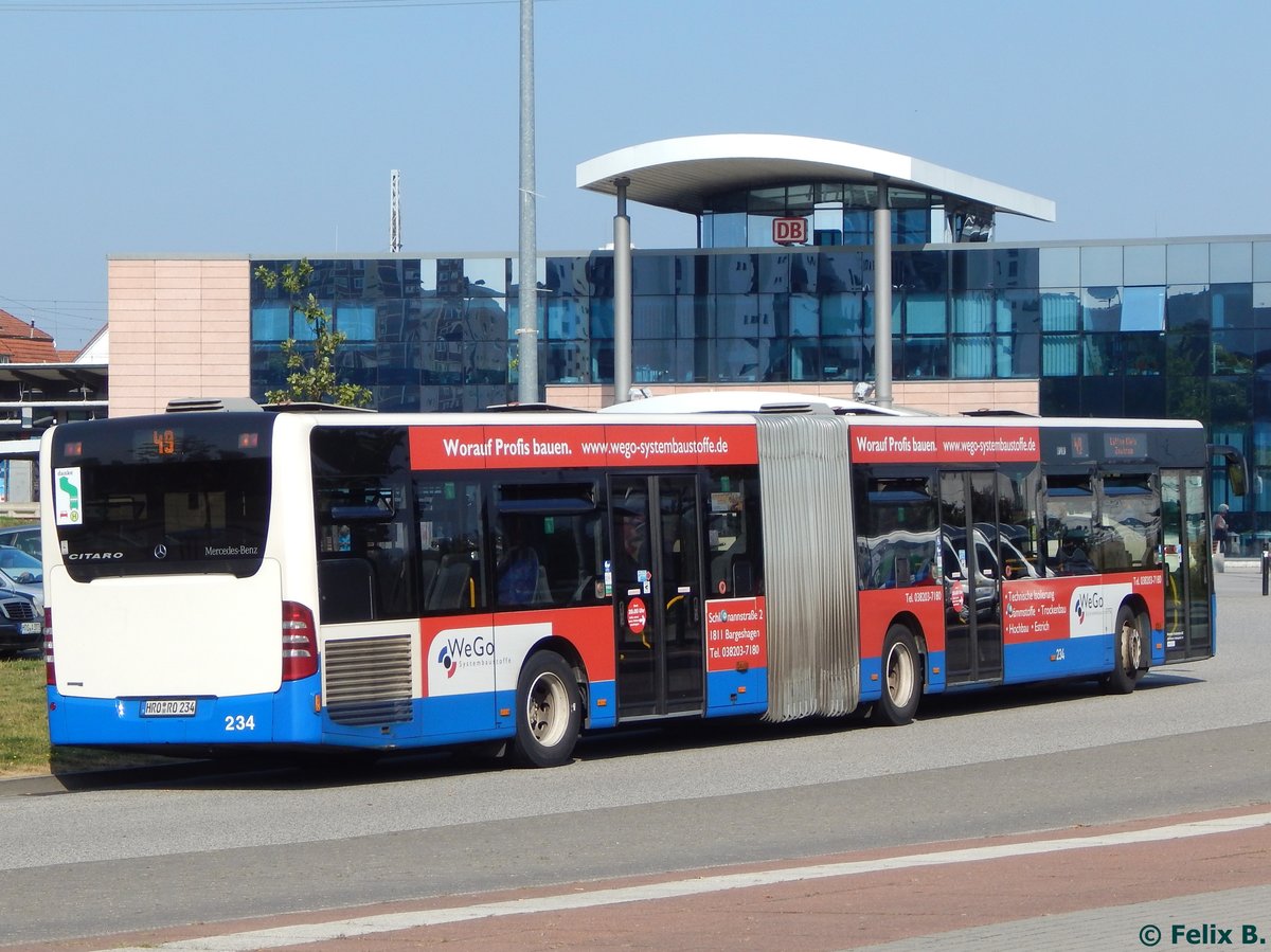 Mercedes Citaro II der Rostocker Straßenbahn AG in Rostock.