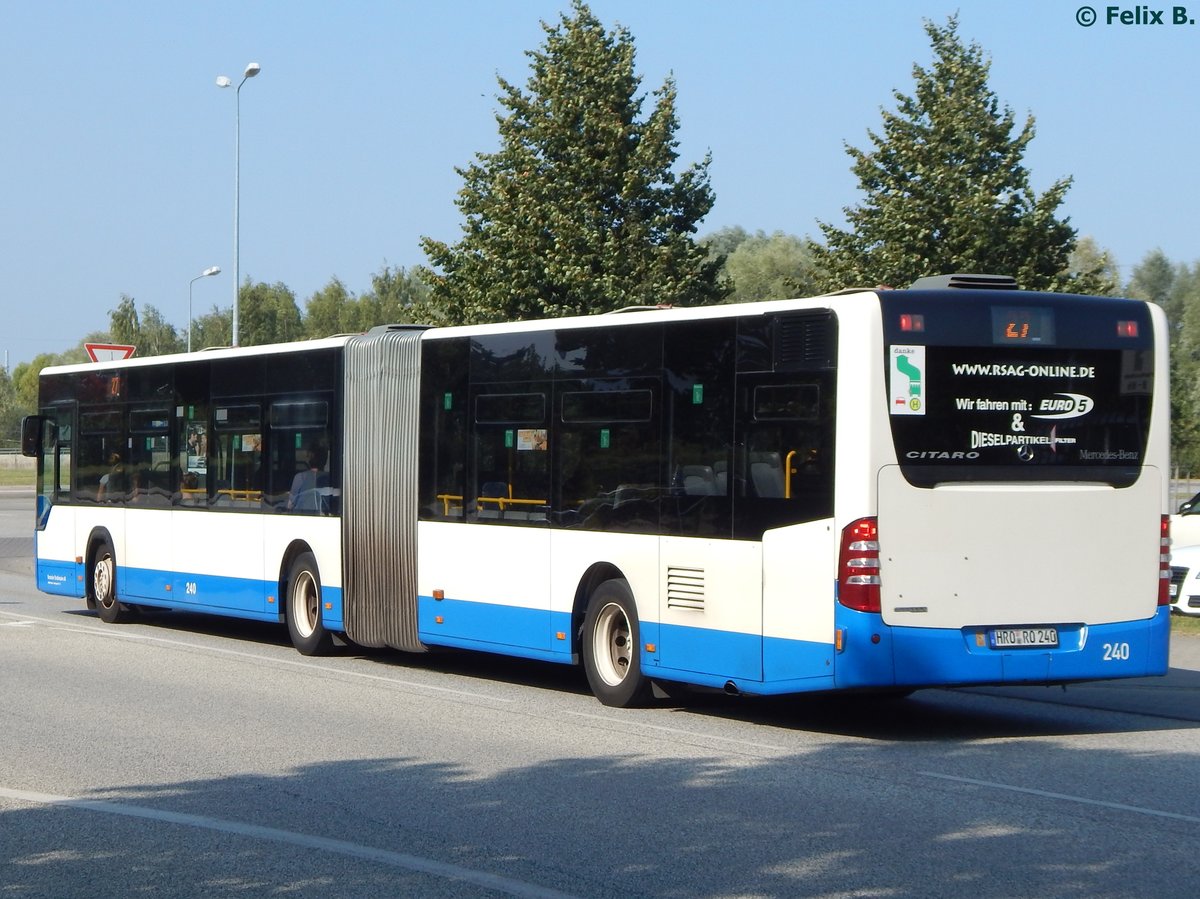 Mercedes Citaro II der Rostocker Straßenbahn AG in Rostock.