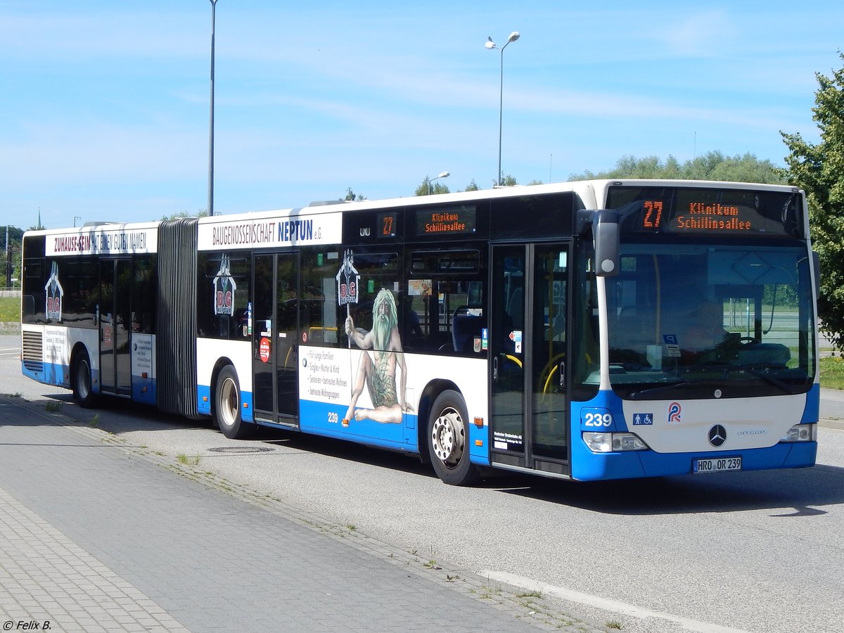 Mercedes Citaro II der Rostocker Straßenbahn AG in Rostock.