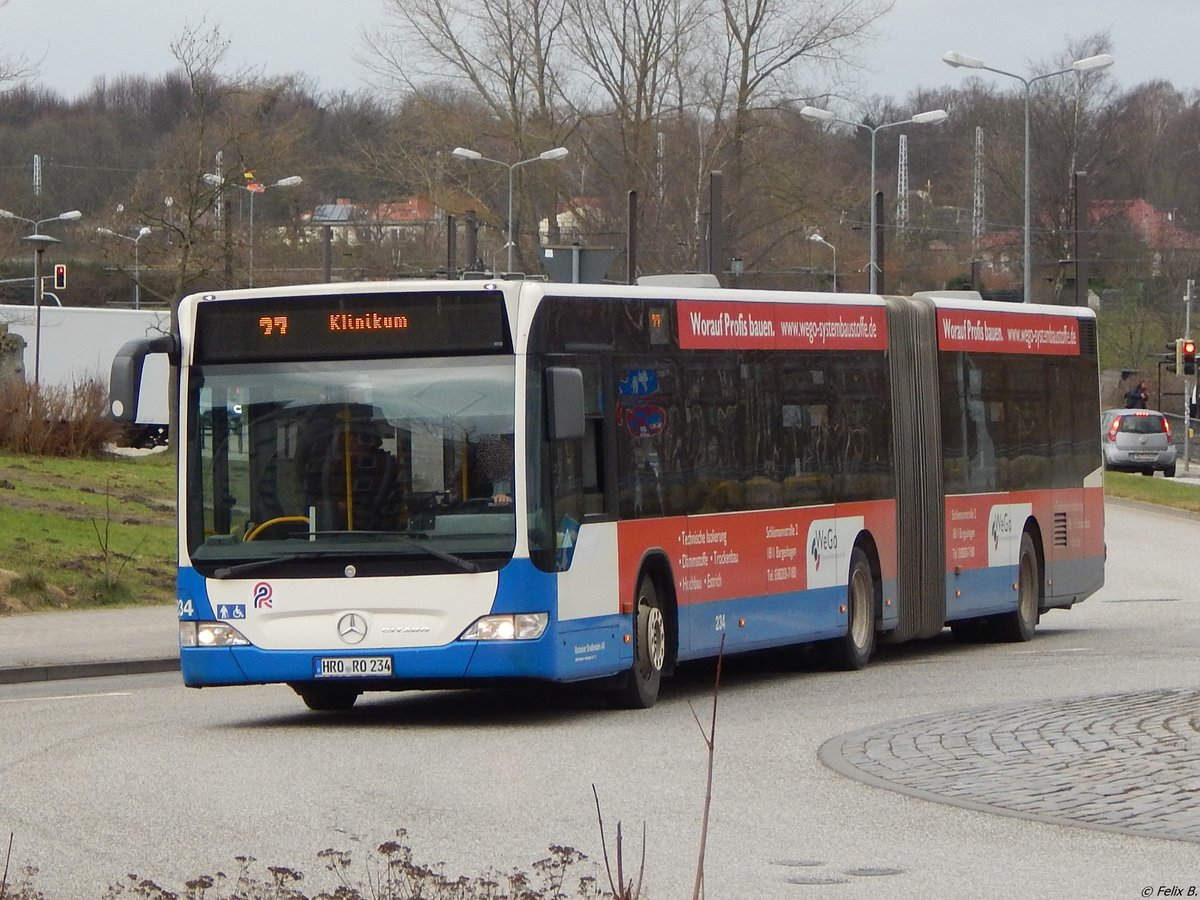 Mercedes Citaro II der Rostocker Straßenbahn AG in Rostock.