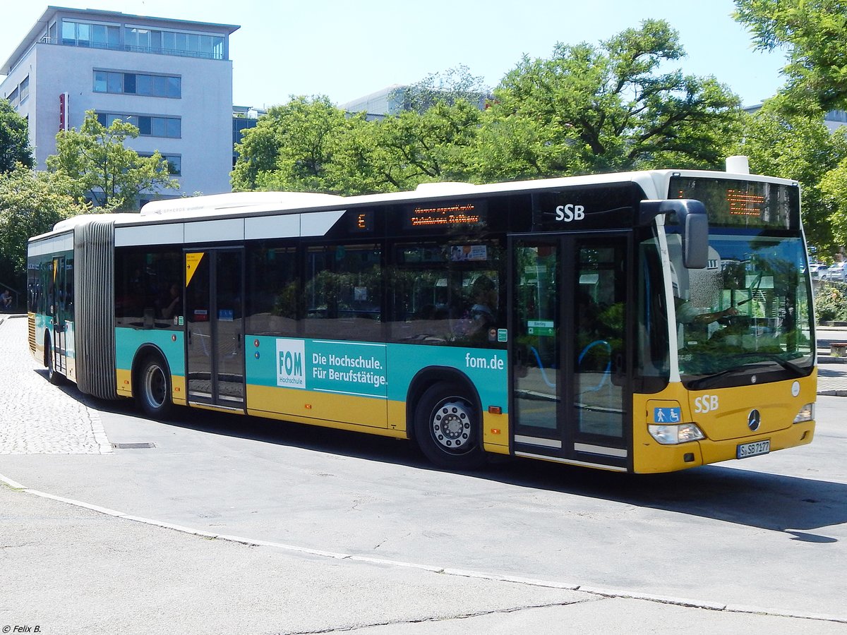 Mercedes Citaro II der SSB in Nürtingen.