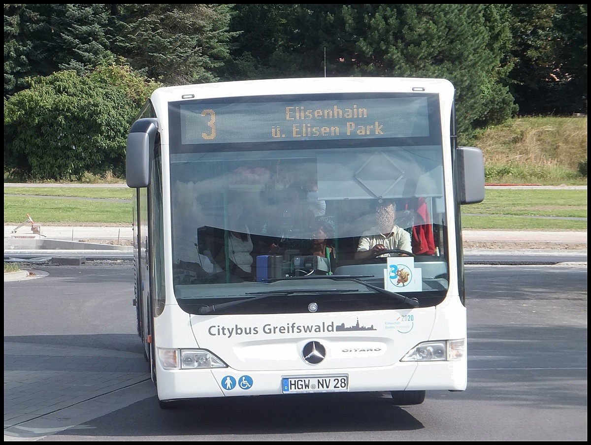 Mercedes Citaro II der Stadtwerke Greifswald in Greifswald.