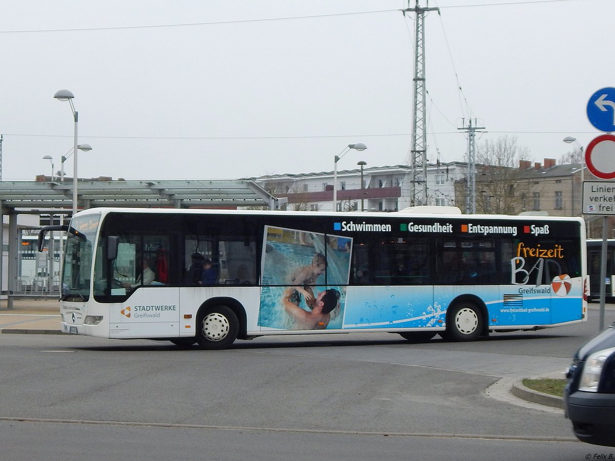 Mercedes Citaro II der Stadtwerke Greifswald in Greifswald.