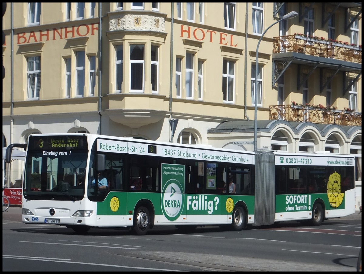 Mercedes Citaro II der Stadtwerke Stralsund in Stralsund. 