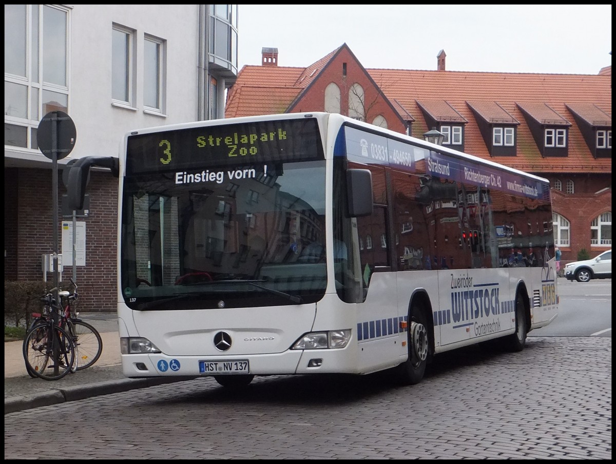 Mercedes Citaro II der Stadtwerke Stralsund in Stralsund.