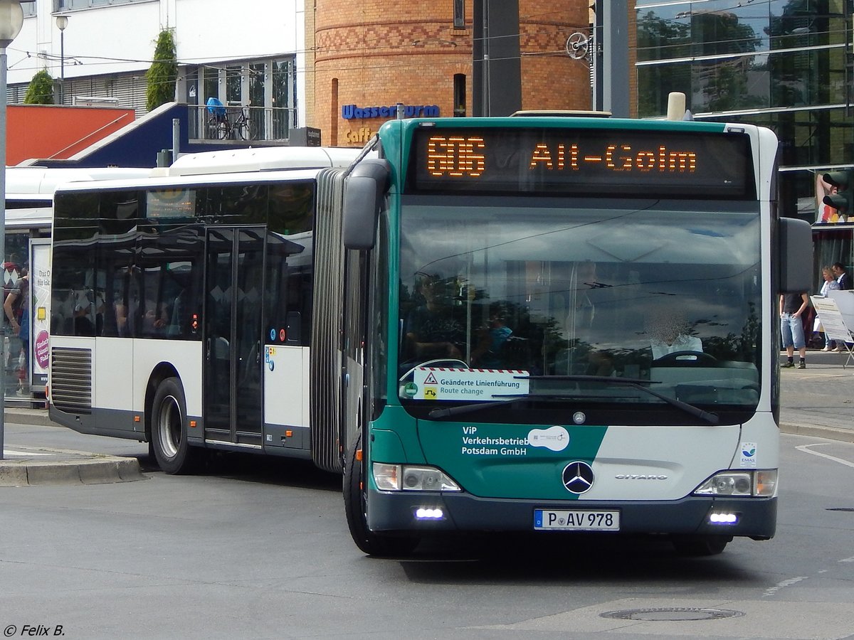 Mercedes Citaro II vom Verkehrsbetrieb Potsdam in Potsdam. 