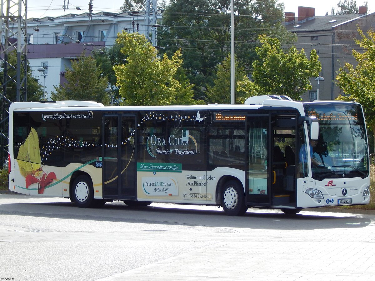 Mercedes Citaro III der Anklamer Verkehrsgesellschaft mbH in Greifswald. 