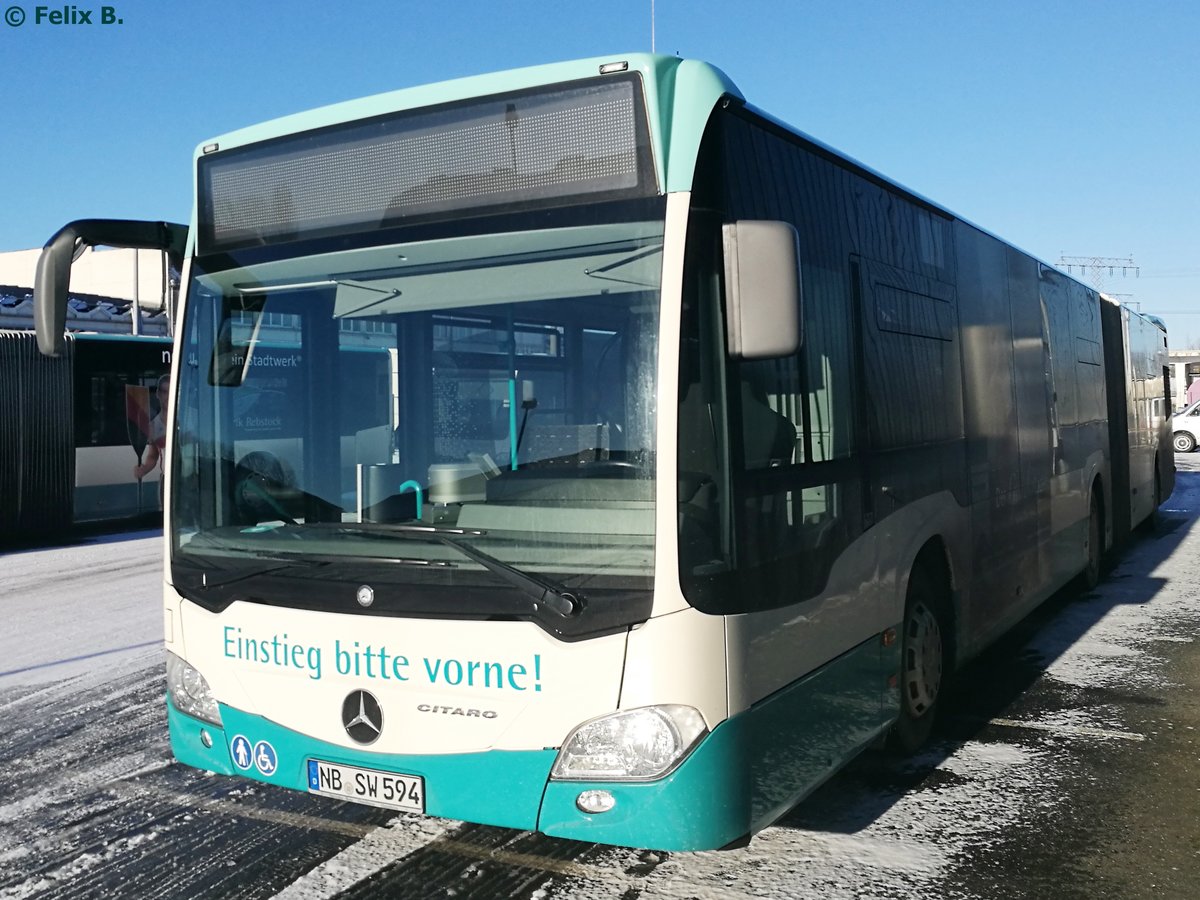 Mercedes Citaro III der Neubrandenburger Verkehrsbetriebe in Neubrandenburg.