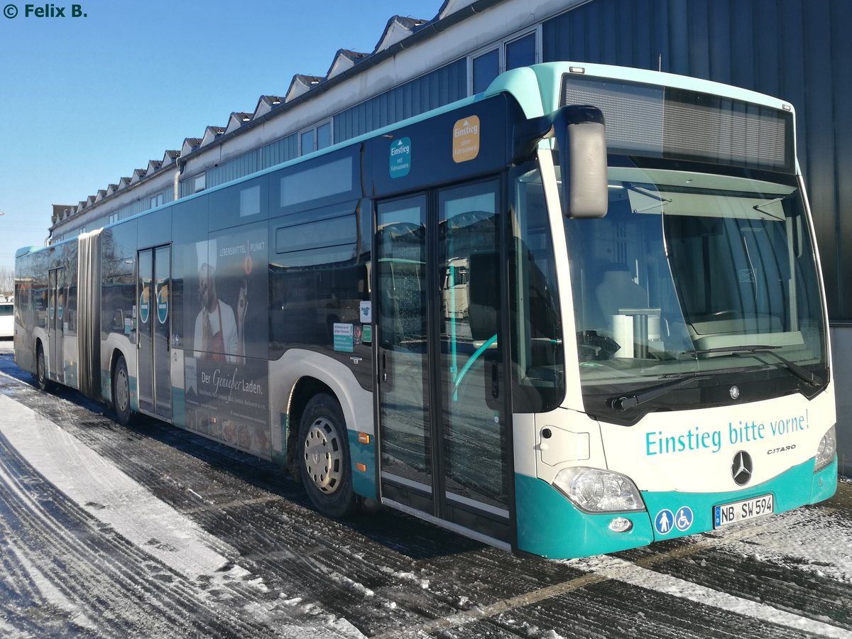 Mercedes Citaro III der Neubrandenburger Verkehrsbetriebe in Neubrandenburg.