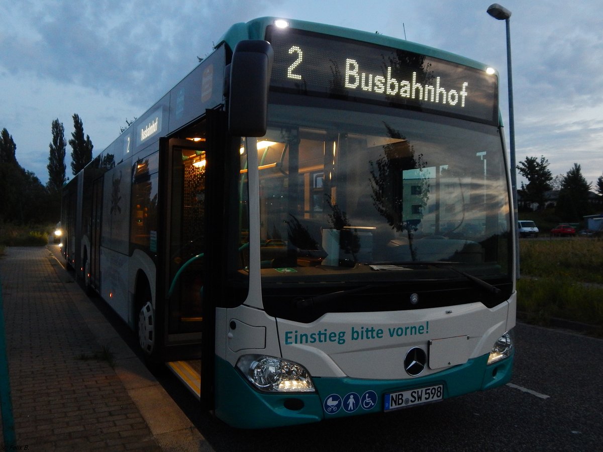 Mercedes Citaro III der Neubrandenburger Verkehrsbetriebe in Neubrandenburg. 