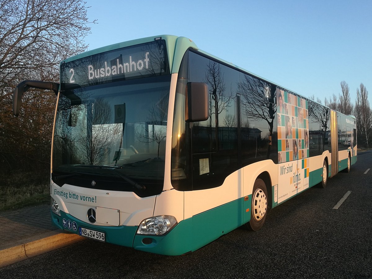 Mercedes Citaro III der Neubrandenburger Verkehrsbetriebe in Neubrandenburg.