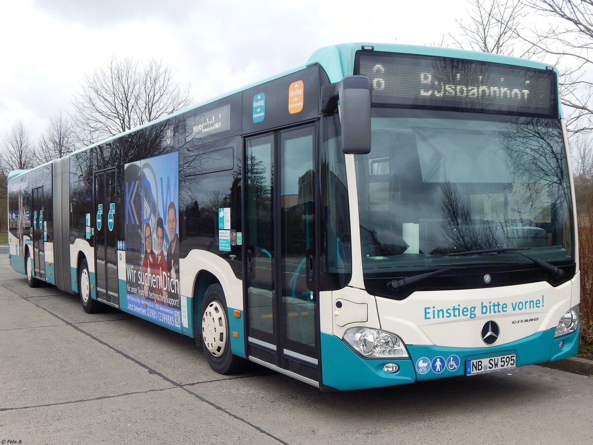 Mercedes Citaro III der Neubrandenburger Verkehrsbetriebe in Neubrandenburg.