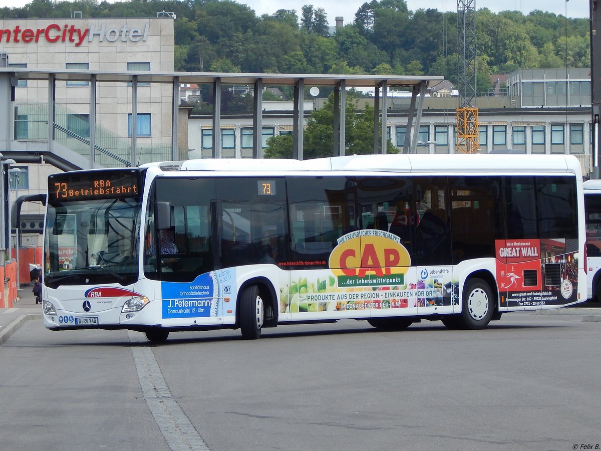 Mercedes Citaro III von Regionalbus Augsburg in Ulm.