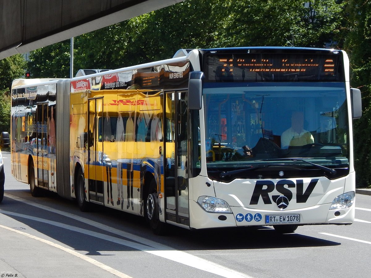 Mercedes Citaro III der Reutlinger Stadtverkehrsgesellschaft in Reutlingen.