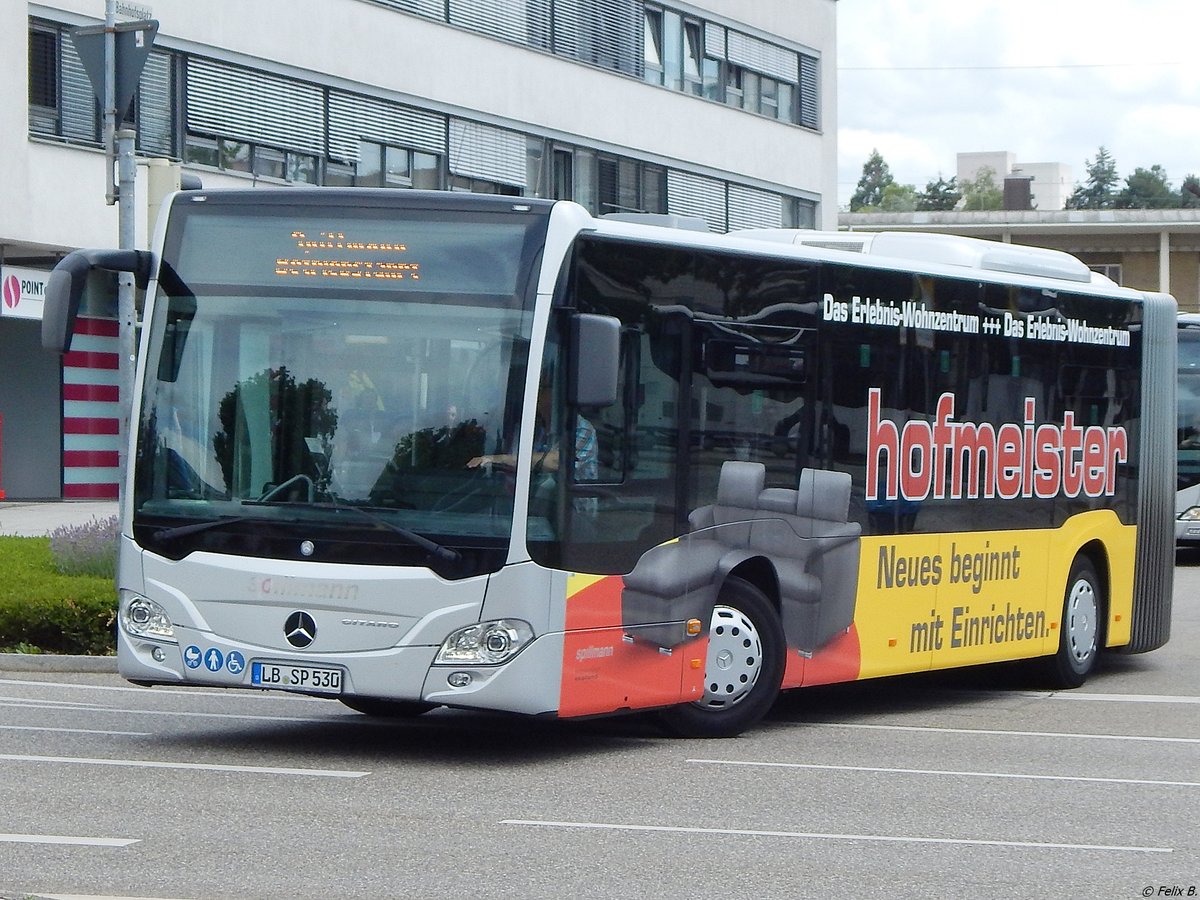 Mercedes Citaro III von Spillmann aus Deutschland in Bietigheim-Bissingen.