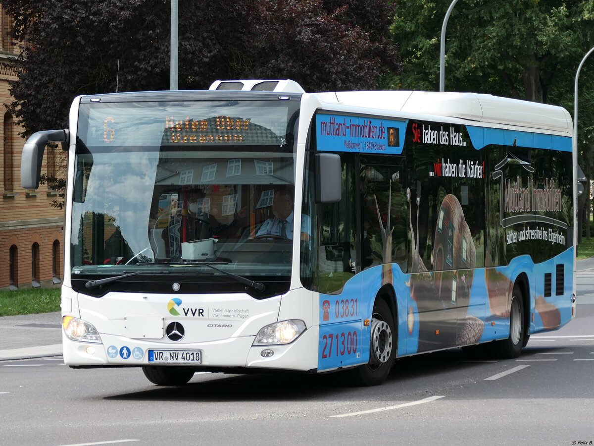 Mercedes Citaro III der VVR in Stralsund.