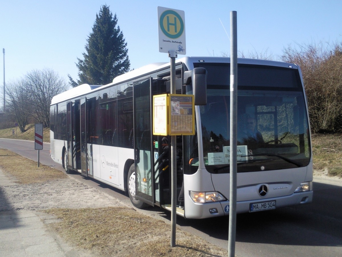 Mercedes Citaro LE  als Leasingbus in Sassnitz.