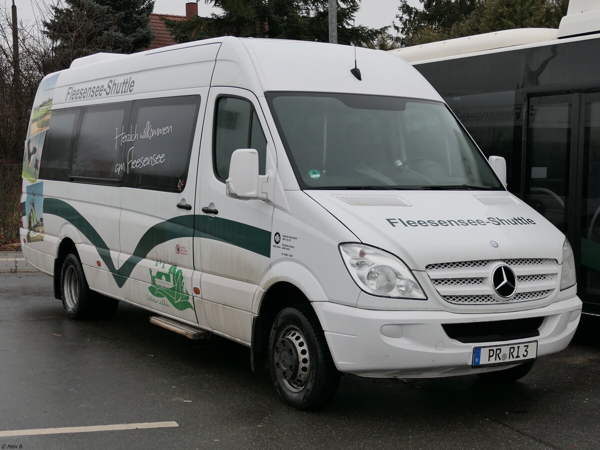 Mercedes Sprinter der RegioInfra Gesellschaft in Malchow.