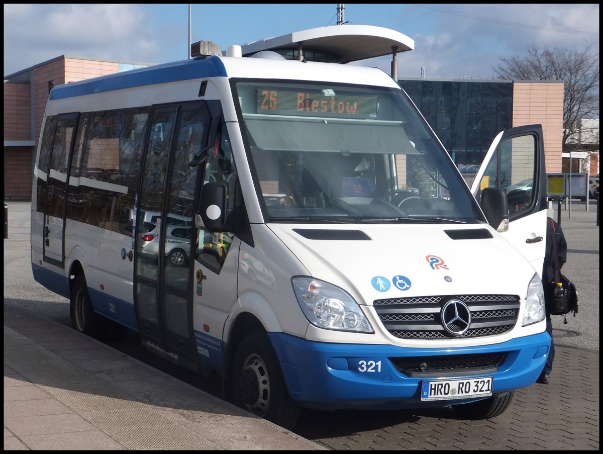 Mercedes Sprinter der Rostocker Straenbahn AG in Rostock.