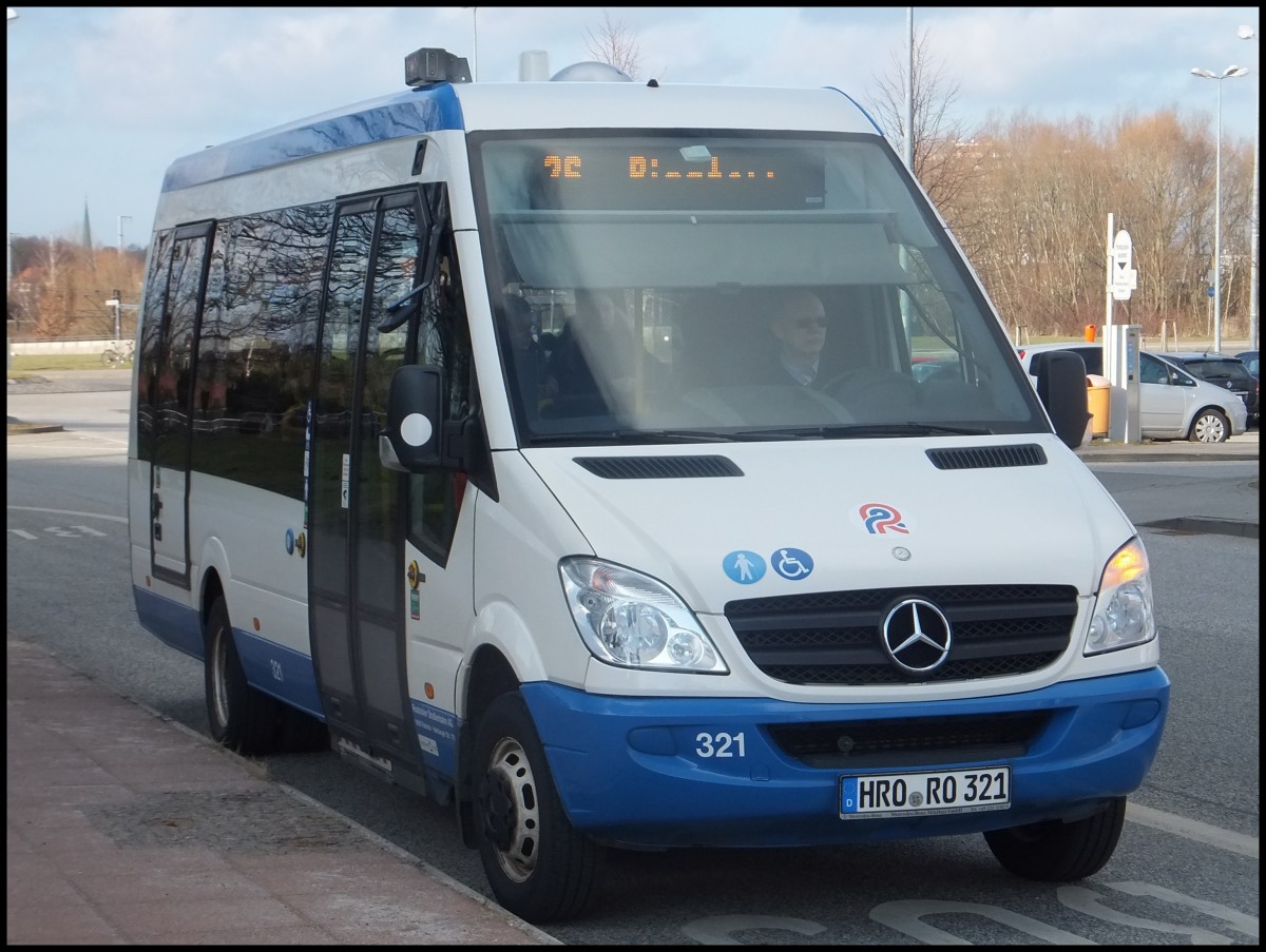 Mercedes Sprinter der Rostocker Straenbahn AG in Rostock.