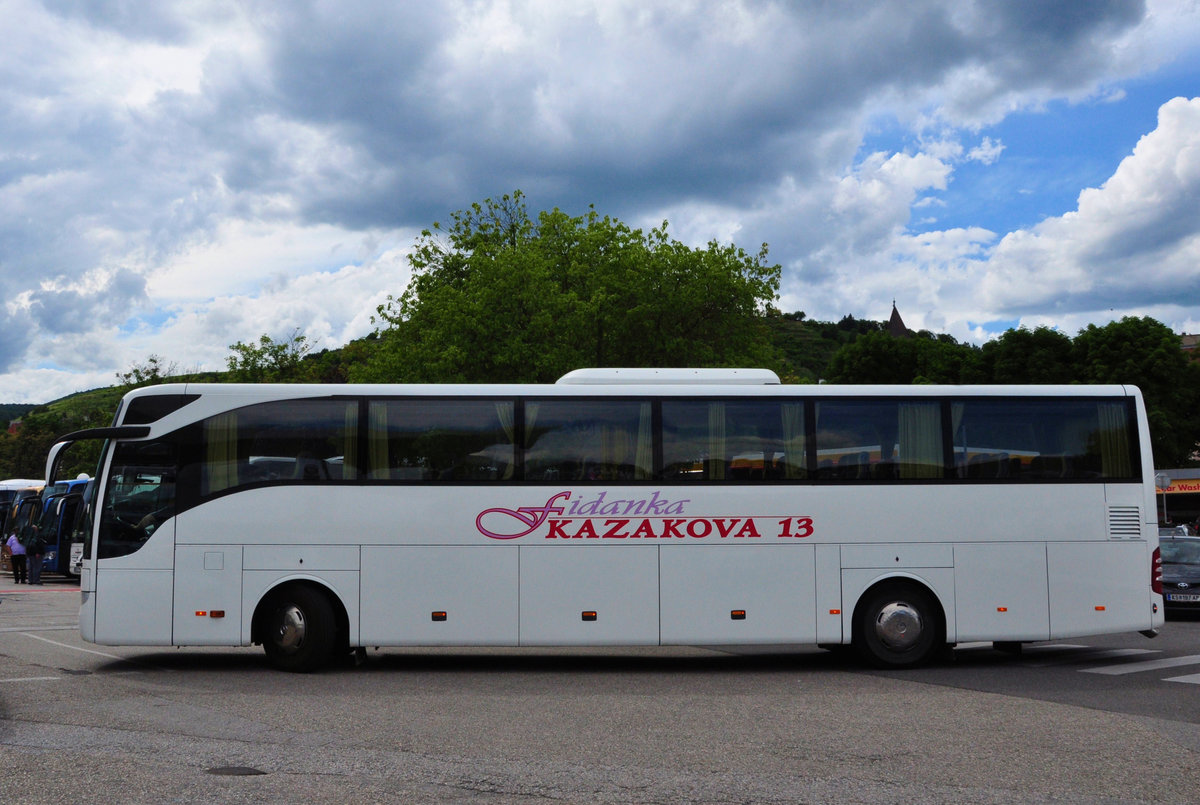 Mercedes Tourismo aus BG in Krems gesehen.