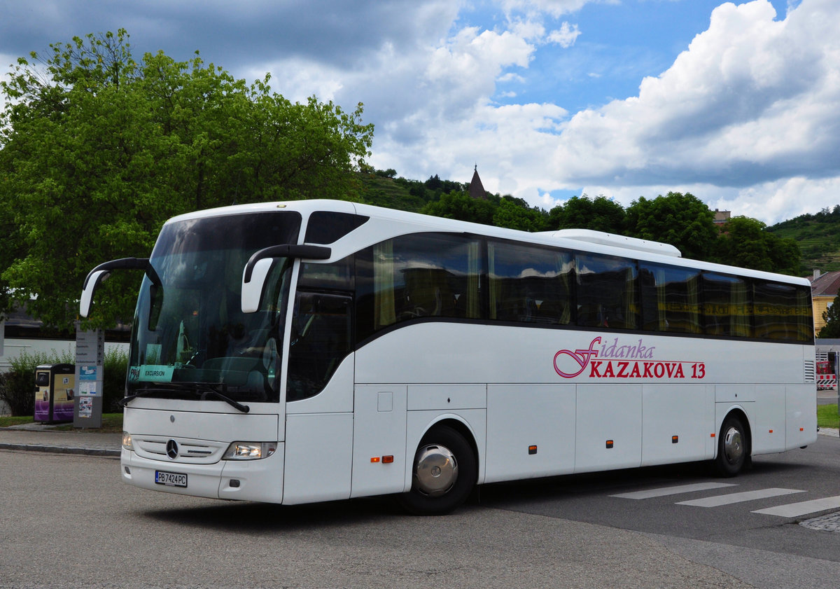 Mercedes Tourismo aus BG in Krems gesehen.