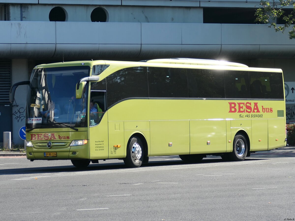 Mercedes Tourismo von Besa Bus aus Dnemark in Berlin.