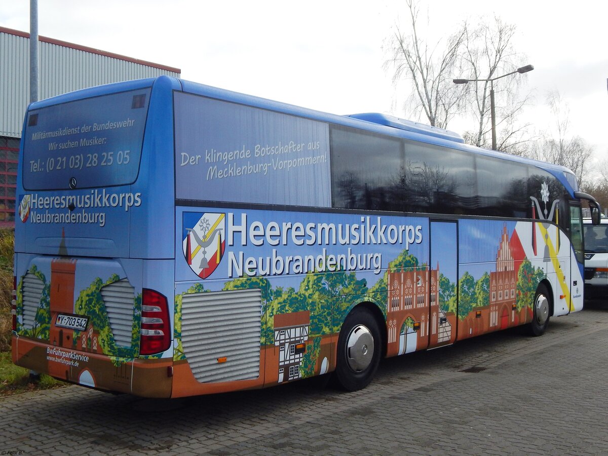 Mercedes Tourismo der Bundeswehr in Neubrandenburg. 