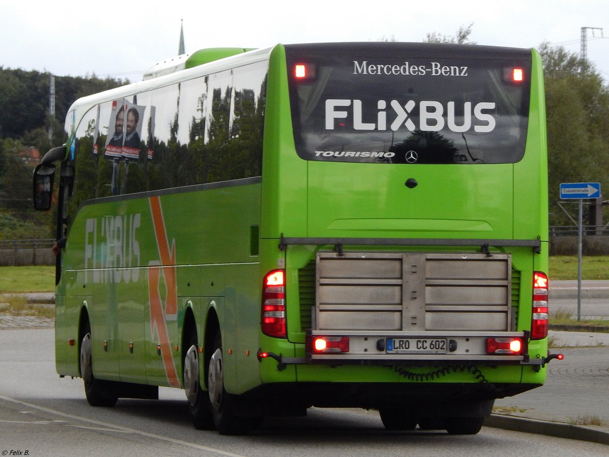 Mercedes Tourismo von Flixbus/Joost's aus Deutschland in Rostock. 