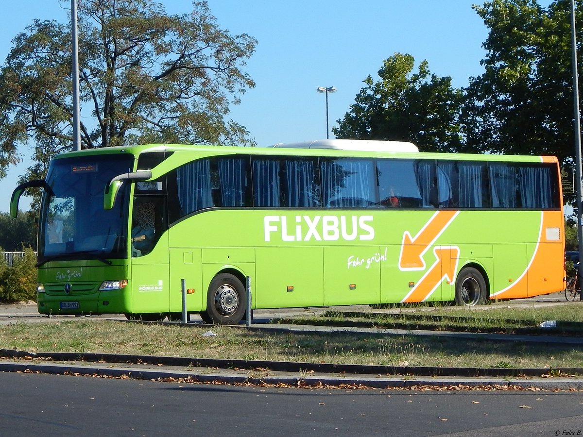 Mercedes Tourismo von Flixbus/Möbius Bus aus Deutschland in Berlin.