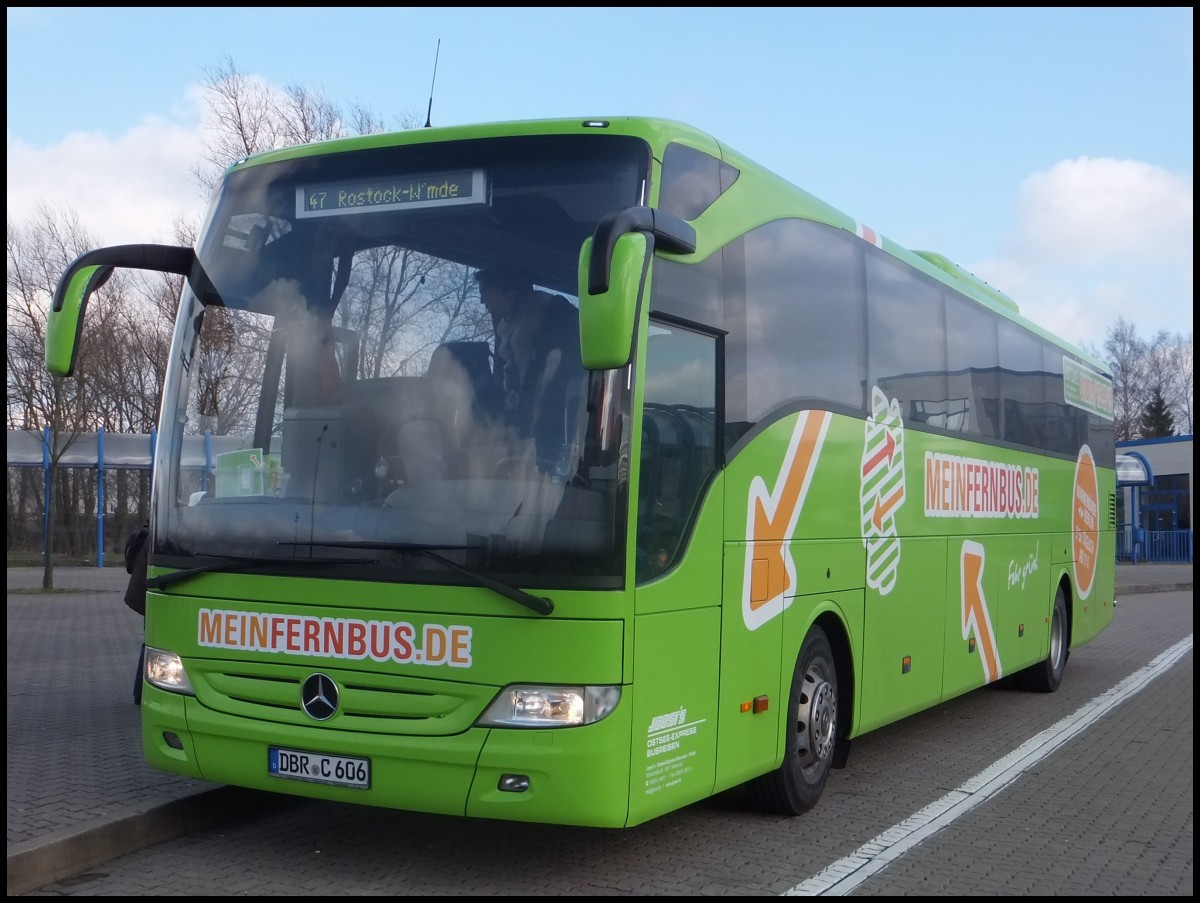 Mercedes Tourismo von MeinFernBus/Joost's aus Deutschland in Rostock.