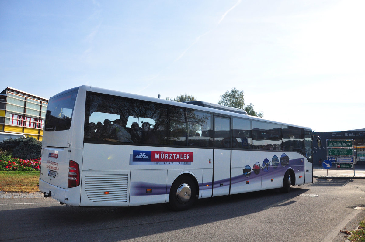 Mercedes Tourismo von den Mrztaler Reisen aus sterreich in Krems.