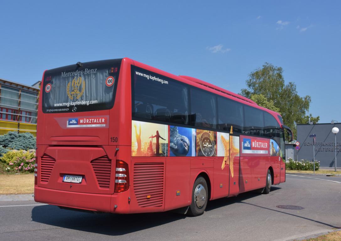 Mercedes Tourismo von Mürztaler Reisen aus der Steiermark/Österreich 06/2017 in Krems.