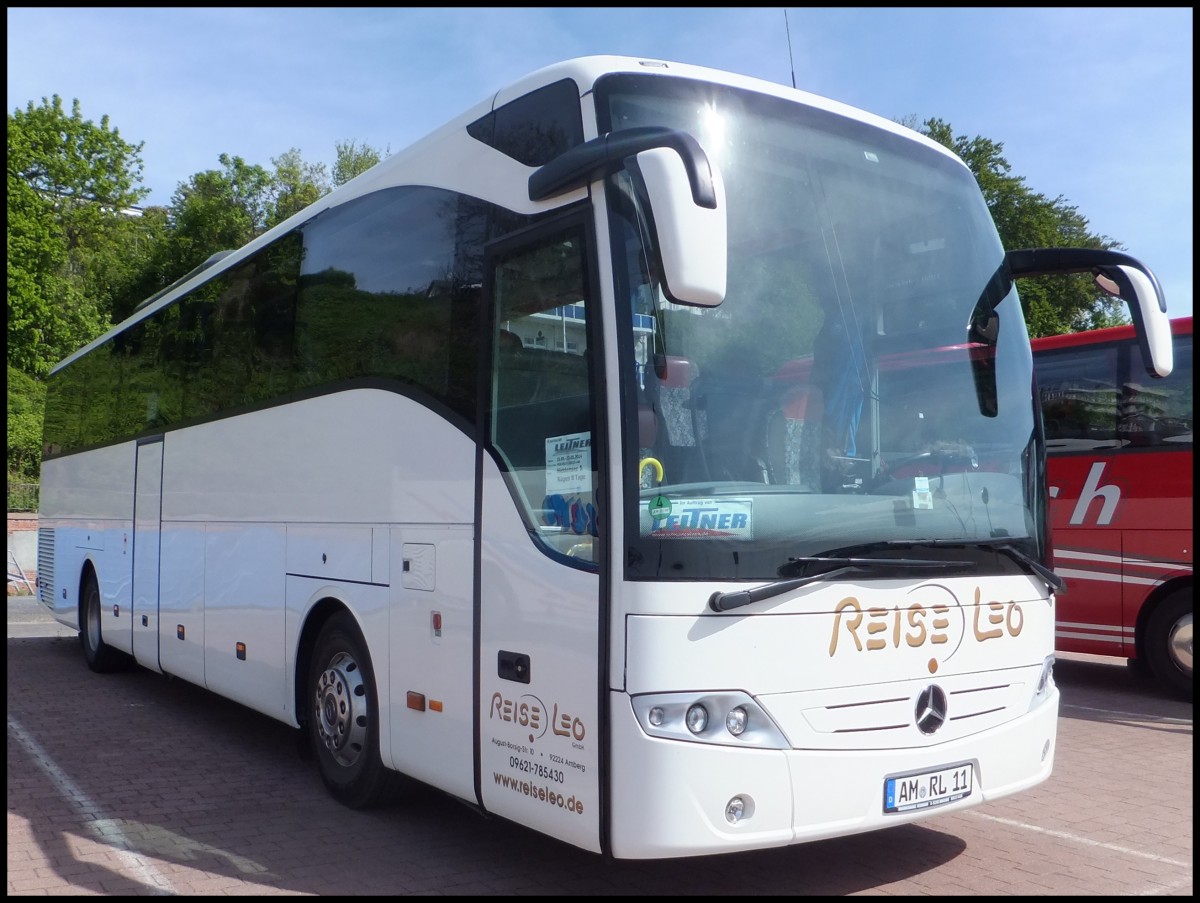 Mercedes Tourismo von ReiseLeo aus Deutschland im Stadthafen Sassnitz.