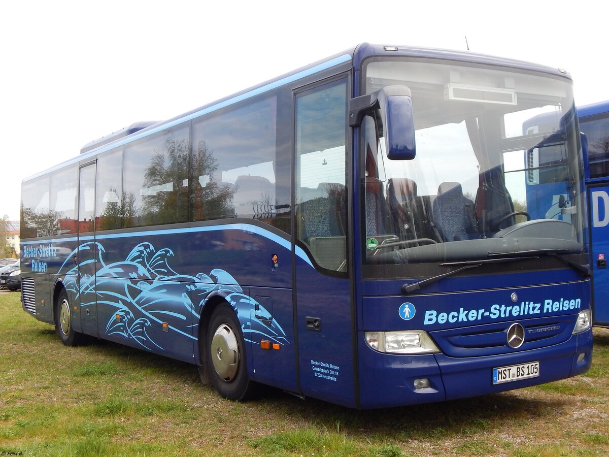 Mercedes Tourismo RH von Becker-Strelitz Reisen aus Deutschland in Sassnitz.