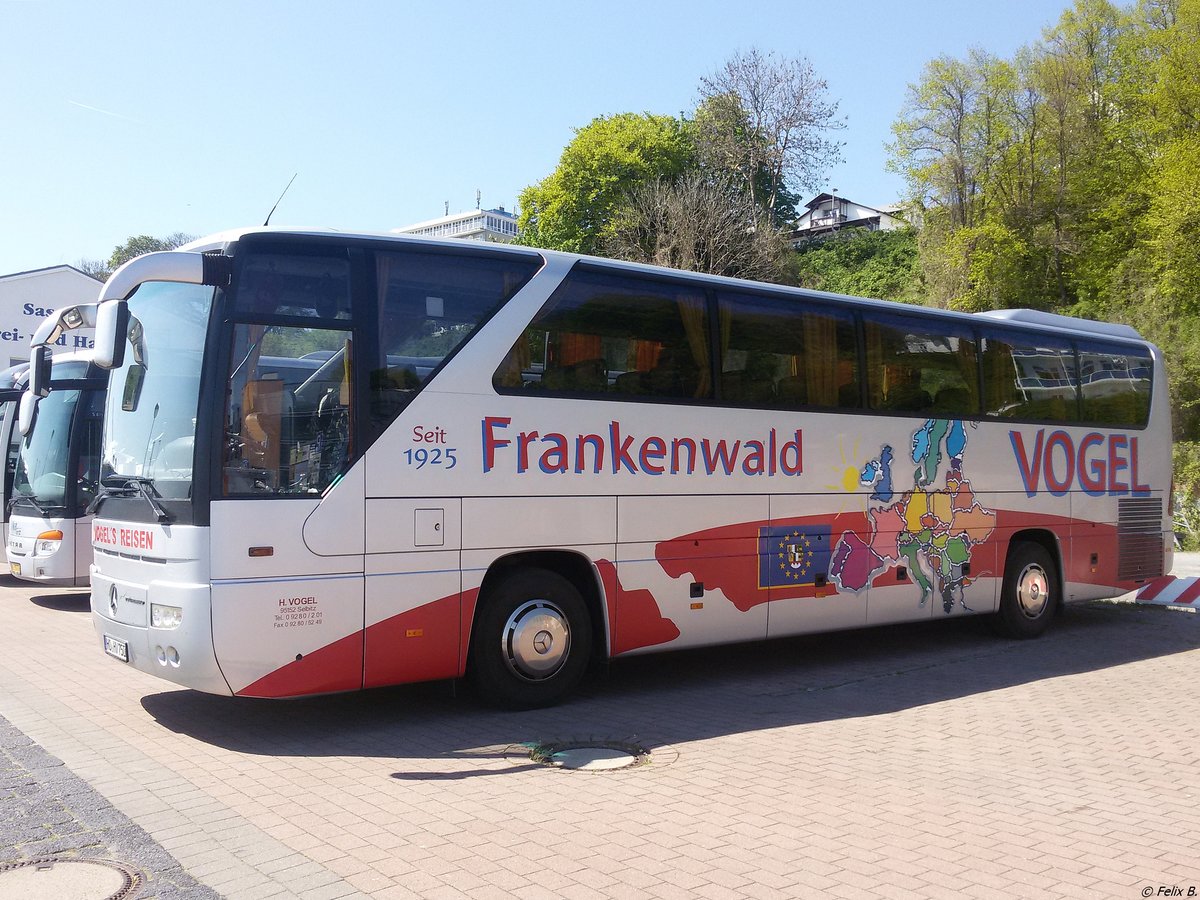 Mercedes Tourismo von Vogel aus Deutschland im Stadthafen Sassnitz.