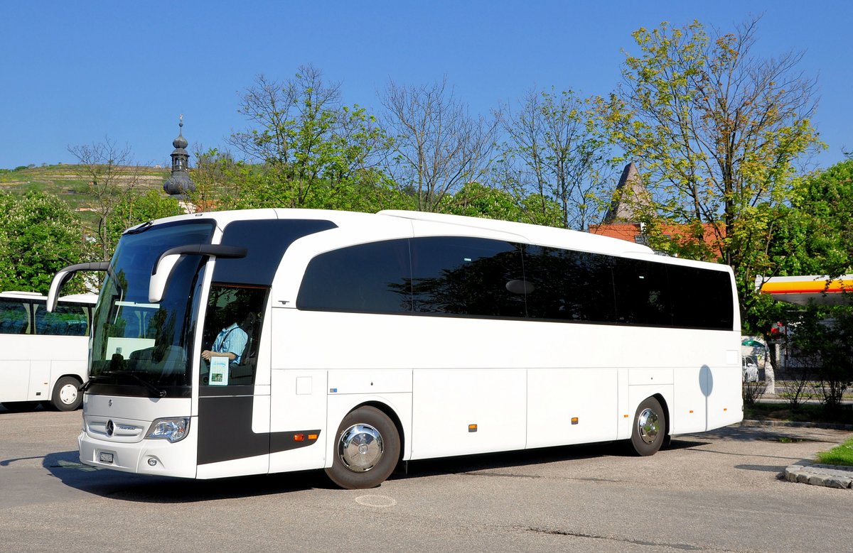 Mercedes Travego aus der Schweiz in Krems gesehen.