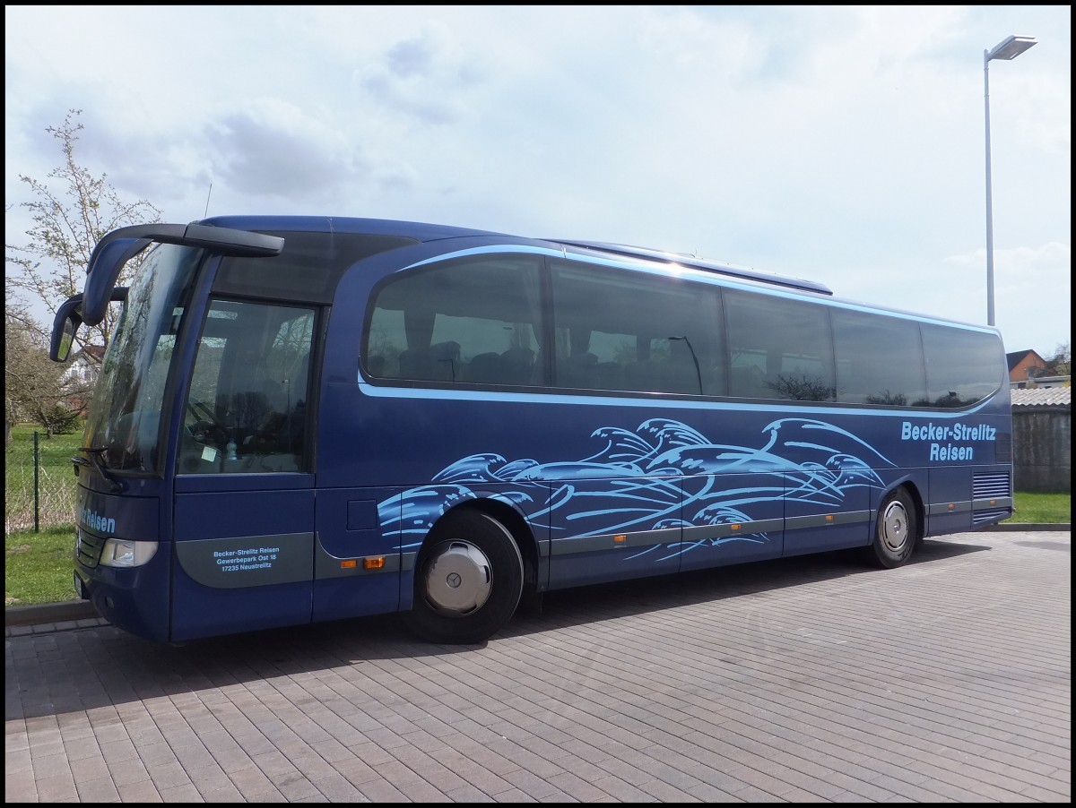 Mercedes Travego von Becker-Strelitz aus Deutschland in Bergen.