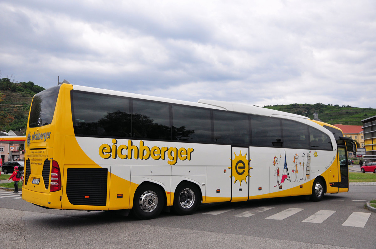 Mercedes Travego von Eichberger Reisen aus der BRD in Krems gesehen.